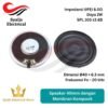 Speaker bulat 40mm dengan Membran Komposit dan casing besi 8 ohm daya 2 W [Syalis]