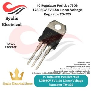 IC Regulator Positive 7808 L7808CV 8V 1.5A Linear Voltage Regulator TO-220 [Syalis]