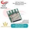 USB Type-C Female Mini Adapter Board 16 Pin Test PCB Adapter Socket [Syalis]
