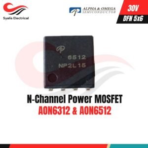 N-Channel Power MOSFET AON6312 / AON6512 30V DFN 5×6 8Pin [Syalis]