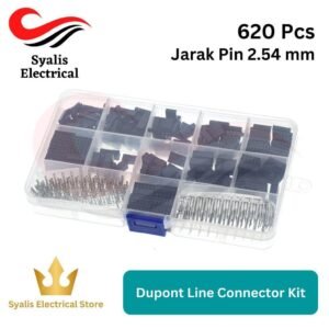 Dupont line Connector Kit 620 pcs 2.54mm Dupont Cable Jumper Wire Pin Header Housing Kit Male Crimp Pin Female Pin Connector [Syalis]
