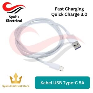 Kabel Data USB Type-C Pengisian Cepat Fast Charging 1m Quick Charge 3.0 [Syalis]