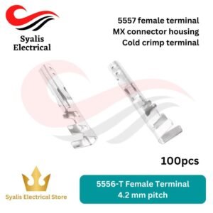 100pcs 5556-T Female Terminal 4.2 mm pitch MX connector housing Cold crimp terminal [SYALIS]