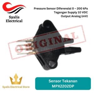 MPX2202DP Differential Pressure Sensor 0 – 200 kPa - Sensor Tekanan ORIGINAL [SYALIS]