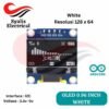 OLED 0.96 inch WHITE 128x64 I2C LCD modul [Syalis]