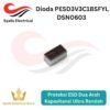 Dioda PESD3V3C1BSFYL DSN0603 Proteksi ESD Dua Arah Kapasitansi Ultra Rendah [Syalis]