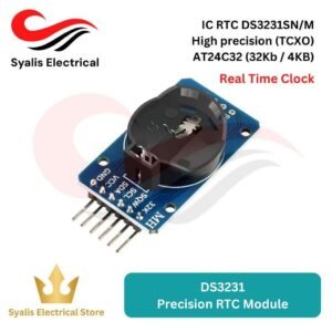 DS3231 AT24C32 I2C Precision RTC Module – Real Time Clock + EEPROM untuk Arduino & Raspberry Pi [Syalis]