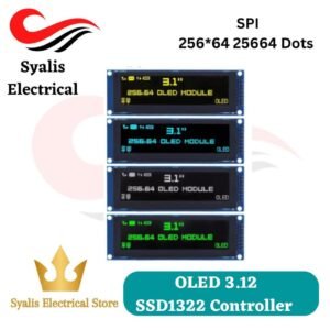 OLED Display 3.12" 3.1 inch 256*64 LCD Module Display Screen LCM Screen SSD1322 Controller Support SPI [Syalis]