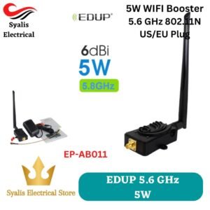 5W EDUP EP-AB011 WiFi Booster WiFi Power Amplifier 5.6 GHz 10W WiFi Signal Booster Wireless Range Repeater for WiFi Router Accessories Antenna [Syalis]