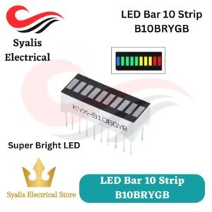 LED Bar Bargraph 10 grid digital segment LED light bar super bright 4 warna B10BRYGB [Syalis]