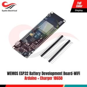 WEMOS ESP32 Battery Development Board – WiFi + Bluetooth ESP32 ESP-32D / ESP-32E untuk Arduino + Charger 18650 [Syalis]