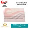 Papan PCB berlapis tembaga satu sisi ukuran 5×7 cm, 7×10 cm Single Side Copper Clad Plate Diy Kit [Syalis]