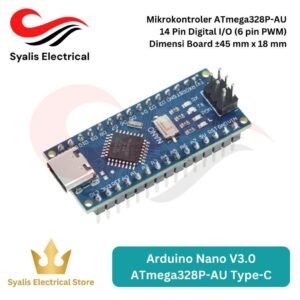 Arduino Nano V3.0 ATmega328P-AU Type-C USB to TTL Development Board Mini (Soldered Version) [Syalis]