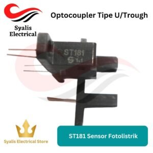 Optocoupler Tipe U/Trough Asli ST181 Sensor Fotolistrik Sinar Melalui Slot Lebar 8Mm Sensor Inframerah Sakelar Fotolistrik
