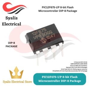PIC12F675-I/P 8-bit Flash Microcontroller DIP-8 [Syalis]