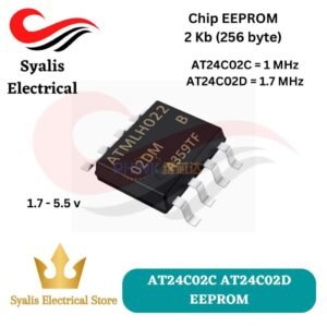 AT24C02 AT24C02C AT24C02D SSHMT EEPROM Chip SOP-8 [Syalis]