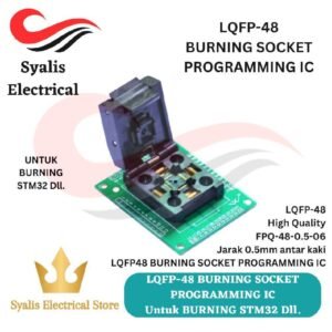LQFP-48 STM32 BURNING SOCKET HIGH QUALITY Socket Test LQFP48 FPQ-48-0.5-06 – IC Programmer Adapter 0.5mm Pitch – Kompatibel 7x7mm / 9x9 pin [Syalis]