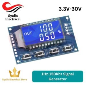 Signal Generator 1Hz-150Khz PWM Board Module Pulse Frequency Duty Cycle Adjustable Module LCD Display 3.3V-30V[Syalis]