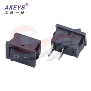 AKEYS Saklar Rocker Switch KCD1-101 2 Pin ON OFF 15x21mm 6A 250V AC Power Switch Hitam [Syalis]