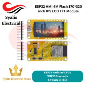 ESP32 HMI 4M Flash For Arduino LVGL WIFI&Bluetooth CH340 1.9 " 170*320 Smart Display Screen 1.9 inch IPS LCD TFT Module [Syalis]