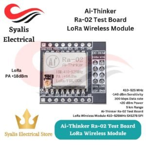 Ai Thinker Ra-02 Test Board SX1278 LoRa Wireless Module 410–525MHz (Bisa untuk 433MHz) SPI [Syalis]