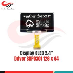 Display OLED 2.4 Inch SDP0301 128x64 Parallel SPI I2C 24Pin FPC [Syalis]