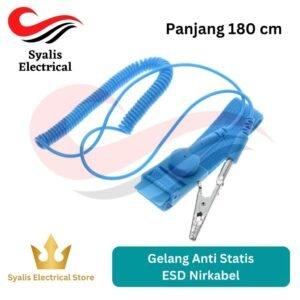 Gelang Anti Statis ESD Antistatis Anti statik Tanpa Kabel/Nirkabel untuk Pelepasan Muatan Listrik Statis [Syalis]