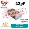 Kapasitor 0805 22pf Capasitor 22 pf SMD [ Syalis ]