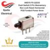 AKEYS PS-12D33 Push Switch 3 Pin Momentary Non Lock Reset Horizontal PCB Tombol Power 6mm [Syalis]