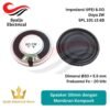 Speaker bulat 30mm dengan Membran Komposit dan casing besi 8 ohm daya 2 W [Syalis]