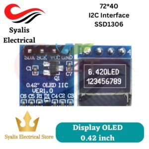 Display 0.42" 0.42 Inch White OLED Display LCD Module 72X40 Serial Screen White Color I2C IIC SPI Interface SSD1306 72*40 [Syalis]
