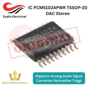 IC Chip PCM PCM510 5102 PCM5102APWR TSSOP-20 DAC Digital to Analog Converter Stereo [Syalis]