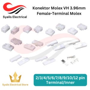 Connector Konektor Molex VH 3.96mm Female - Terminal 2 / 3 / 4 / 5 / 6 / 7 / 8 / 9 / 10 / 12 pin [Syalis]