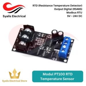 Modul Suhu PT100 RTD Temperature Sensor Transmitter RS485 Modbus RTU [Syalis]