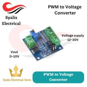 PWM to Voltage Converter Module PWM 0-100 Working Voltage 12-30V Output Voltage 0-10V Frequency 1KHZ-3KHZ [Syalis]