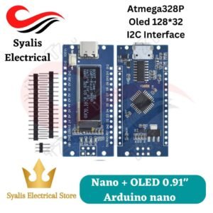 arduino Nano V3.0 Atmega328P Ch340C Built-In 0.91" Oled Display 128*32 Resolution Iic I2C [Syalis]