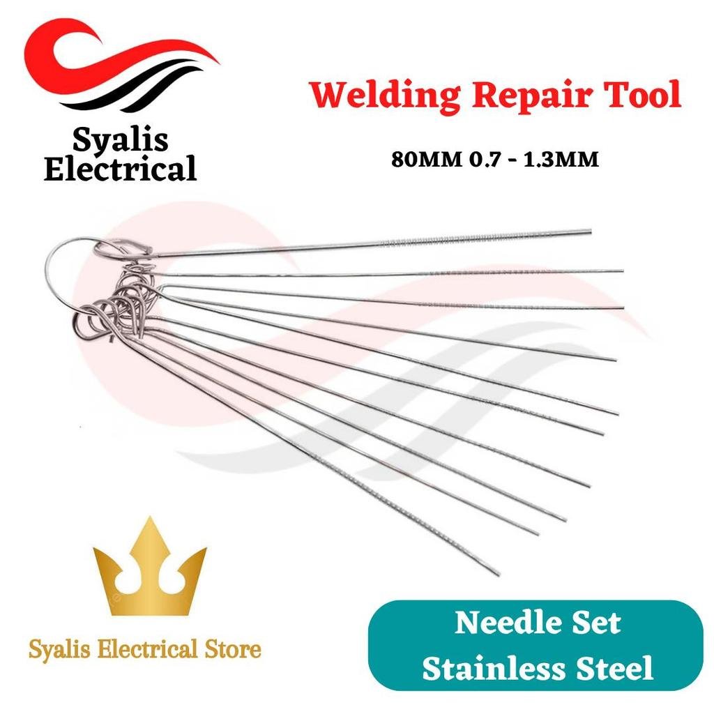 Needle set PCB electronic 10pcs welding repair tool perbaikan solder