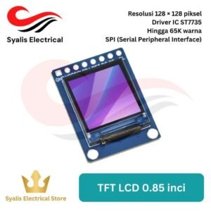 TFT LCD 0.85 Inch 128x128 ST7735 SPI Display Module Mini Color Screen Arduino [Syalis]