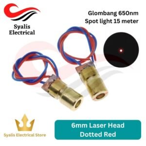 Laser 6mm Warna Merah Laser Head Dotted 650nm 5mW [Syalis]