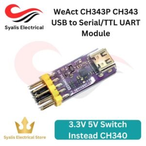 WeAct CH343P CH343 USB to SerialTTL UART Module 3.3V 5V Switch Instead CH340 [Syalis]